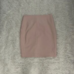 Light pink pencil skirt